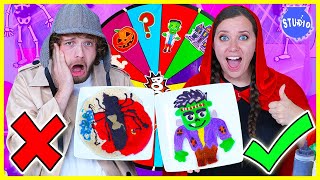 HALLOWEEN PANCAKE ART CHALLENGE 2021  BOYS VS GIRLS [upl. by Amikan72]