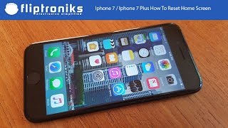 Iphone 7  Iphone 7 Plus How To Reset Home Screen Layout  Fliptronikscom [upl. by Araz481]