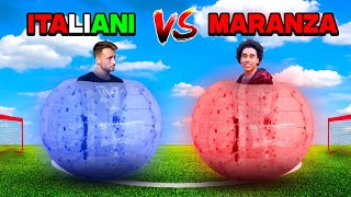 Italiani VS Maranza  BUBBLE FOOTBALL CHALLENGE ASSURDA [upl. by Enomis397]