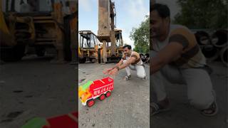 Jumbo truck damaged by pointer jcb shorts [upl. by Lanam]