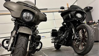 Saddlebag Comparison  Low Rider ST vs Bagger [upl. by Rosen]