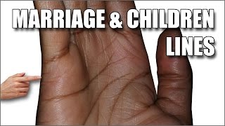 MARRIAGE amp CHILDREN LINES Female Palm Reading Palmistry 127 [upl. by Zeret]