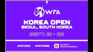 POLINA KUDERMETOVA x BEATRIZ HADDAD MAIA  WTA 500 Korea Open 2024  20092024 [upl. by Hyps996]