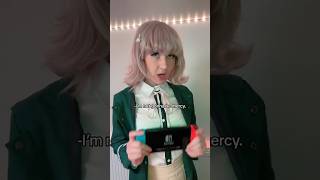 WHICH CHARACTER WILL SHE CHOOSE Chiaki danganronpa cosplay meme cosplay danganronpa chiaki meme [upl. by Sadye]