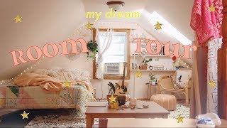 ☁️ DREAM ROOM TOUR ☁️ extreme attic room makeover [upl. by Andra]