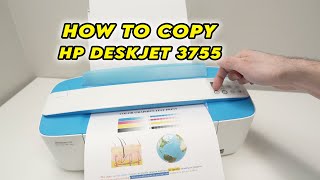 How to Copy Using Your HP DeskJet 3755 Printer [upl. by Sherline]