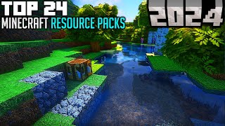 TOP 24 Best Minecraft Texture Packs for 2024 [upl. by Gustafson]