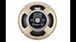 Celestion Guitar Speaker FaceOff V30 vs G12H Anniversary [upl. by Naffets]