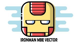 Inkscape Tutorial  How To Make MBE Flat Vector Style Illustration of Ironman [upl. by Sixla873]