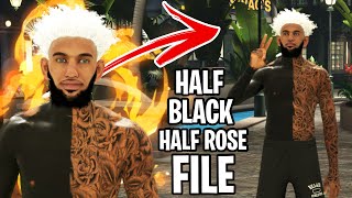 NEW NBA2K22 HALF BLACK  HALF ROSES TAT FILE NBA2K22 FILES GLITCH [upl. by Ama843]