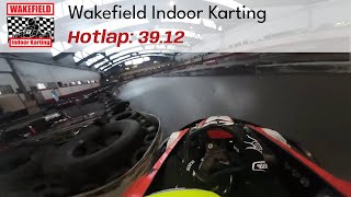 Wakefield Indoor Karting Hotlap 39128 [upl. by Ahsaeym846]