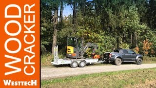 Baumschere Woodcracker CL190 und Volvo ECR25D Mini Bagger  Coming soon [upl. by Elery675]