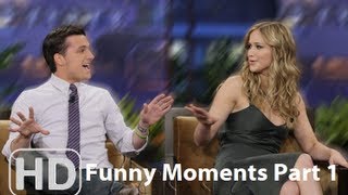 Hunger Games Cast  Funny Moments Part 1 [upl. by Ahsikal428]