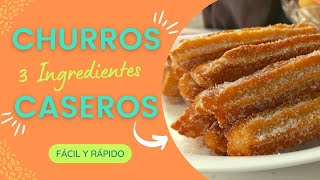 Receta de churros caseros fácil y rápida 🤤🥨  Como hacer churros caseros como un profesional [upl. by Braunstein]