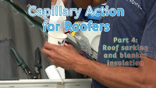 How capillary action on sarking and building blanket can cause roof leaks [upl. by Hegyera]