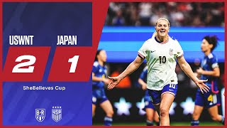 USWNT beat Japan to advance to SheBelieves Cup final  USWNT 21 Japan  Official Game Highlights [upl. by Bonny]