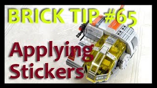 LEGO Brick Tip 65  Applying Stickers  Basic [upl. by Dev]