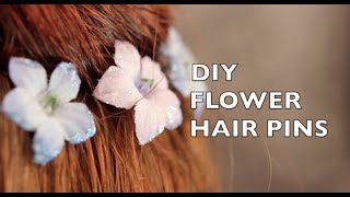 How To Make Flower Hair Pins [upl. by Mercedes878]