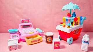 6 Minutes Satisfying with Unboxing HELLO KITTY Cash Register amp Dessert Wagon Set ASMR No Talking [upl. by Eanom]