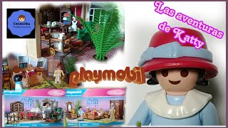 Colección VICTORIANA Unboxing SALÓN y DORMITORIO Playmobil Las aventuras de Katty Libre [upl. by Nevs]