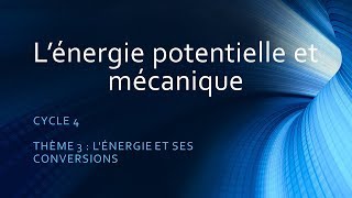 Exercice corrigé  énergie potentielle et énergie mécanique 1bac biof [upl. by Hacissej]