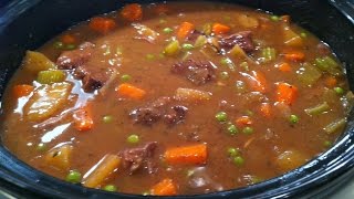 Easy Slow Cooker Beef Stew  One Pot Chef [upl. by Keheley]