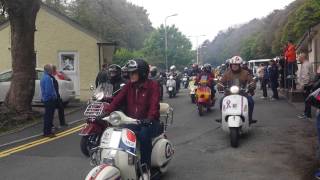 Tenby scooter rally rideout 2014 [upl. by Ardnekal]