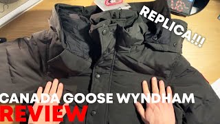 Canada Goose Wyndham Parka Black Replica  121 Reps [upl. by Alejoa331]