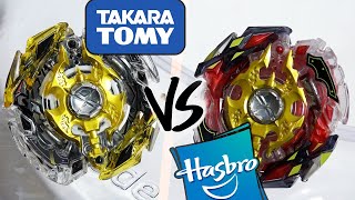 HASBRO VS TAKARA TOMY Legend Spryzen 7Mr VS Legend Spriggan 7Mr  Beyblade Burst GodEvolution [upl. by Marena]