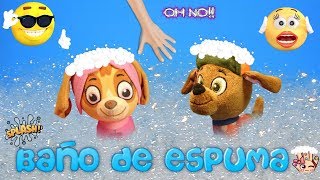 Patrulla Canina Juguetes en español🐾 Skye y Zuma se dan un baño de espuma [upl. by Tennies]