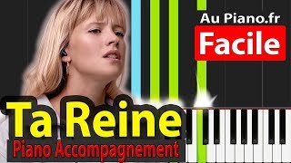 Ta reine Angèle piano accompagnement Karaoke Lyrics [upl. by Libyc]