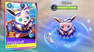 Wigglytuff Default vs Marine Style Holowear Comparison  Pokemon Unite [upl. by Lleinnad724]