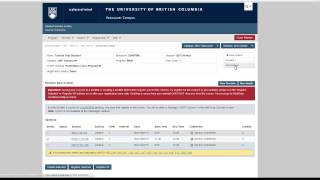 UBC Course Schedule Worklist Overview [upl. by Lauro146]