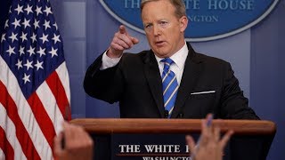 Sean spicer holds White House press briefing amid new Russia allegations [upl. by Eerpud605]