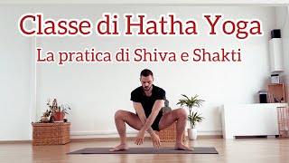 Classe di Hatha Yoga  embodied movement Yoga  la posizione della Goddess con Federico Blardone [upl. by Aynekal156]