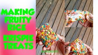 Making Fruity Rice Krispies Treats [upl. by Iroc]