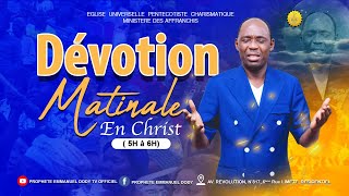 DEVOTION MATINALE EN CHRIST DU MERCREDI 31 JANVIER 2024 [upl. by Ociram236]