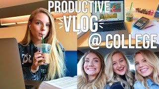 Productive Day in My Life  College Vlog Cyclebar Facial  Studying [upl. by Karoly]