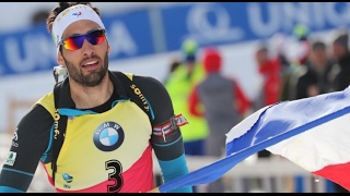 Martin Fourcade Remporte la Poursuite en Biathlon Championnats du Monde 2017 [upl. by Pomcroy]