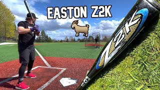 Hitting with the legendary EASTON Z2K year 2000  Is this the hottest bat ever made [upl. by Dyal]