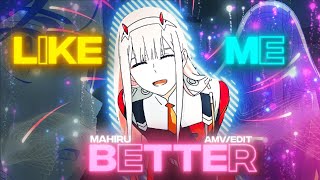 Zero Two💞  I Like Me Better AMVEDIT [upl. by Cyrano]