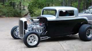 NASTY 3WINDOW 32 FORD HOT ROD 454 CHEVY  CRUISING THE STREET [upl. by Llenel]