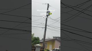 Hurricane Beryl update in Jamaica 🇯🇲 [upl. by Dyrrej766]