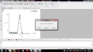 HOW TO CALCULATE THE FWHM USING ORIGIN [upl. by Chatav784]