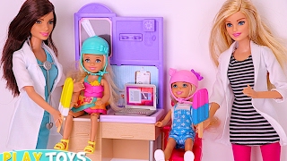 Barbie Girl Doctor Toys for Baby Dolls Twins [upl. by Anha560]