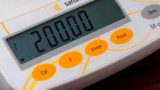 Calibration procedure for digital balance [upl. by Rintoul]