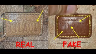 Alviero Martini bag real vs fake How to spot fake Alviero Martini tote bags and purses [upl. by Polivy]