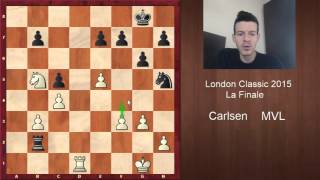 Maxime VachierLagrave en Finale du London Classic 2015 contre Magnus Carlsen [upl. by Ingold510]