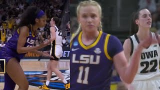 LSU players hilarious reaction to Caitlin Clark hitting these 3s on them 😂 [upl. by Ener]