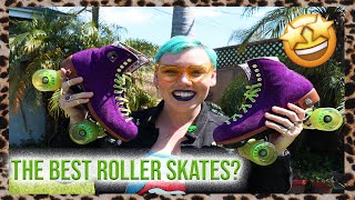 THE BEST ROLLER SKATES FOR BEGINNERS MOXI LOLLY ROLLER SKATE REVIEW [upl. by Cinderella636]